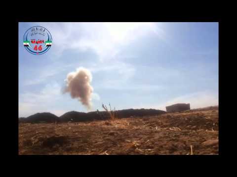 استهداف تجمعات قوات النظام في جبهة الجنابرة في ريف حماة بواسطة قذائف الهاون من قبل الفرقة 46