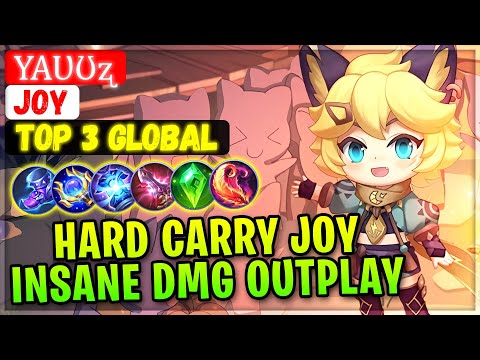 Hard Carry Joy Insane Damage Outplay [ Top Global Joy ] Yaʋʊʐ - Mobile Legends Emblem And Build