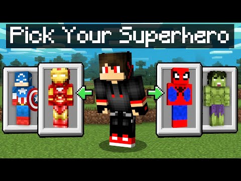 Minecraft, But You Can Choose Your SUPERHERO !