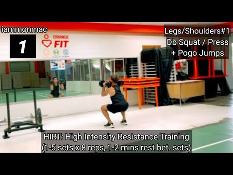 High Intensity Resistance Training (HIRT): Legs/Shoulders #1