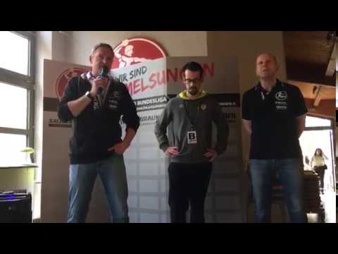 Trainergespräch nach dem B-Jugendhinspiel in Melsungen