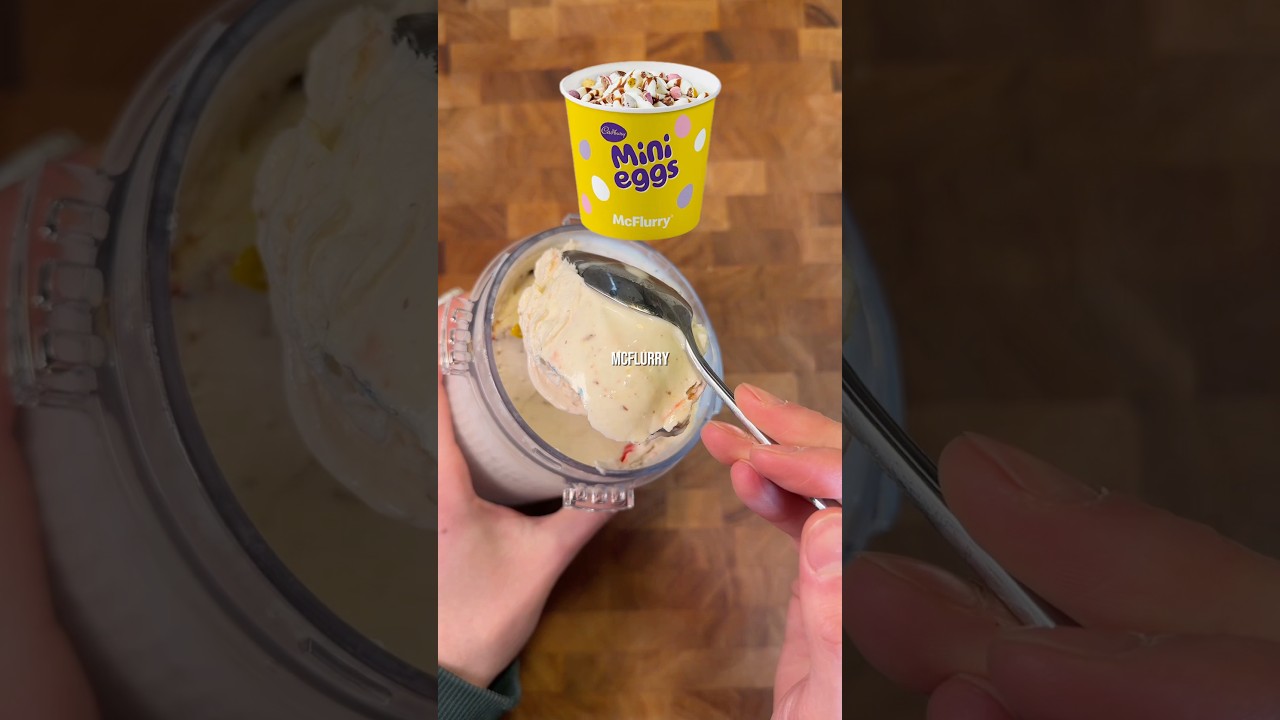 Cadbury Mini Egg Protein McFlurry 🐣🍫