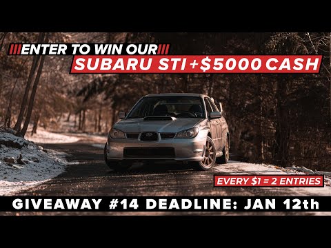 PRIME DRIVEN JDM Car Giveaway #14 - 2006 Subaru WRX STI Hawkeye + $5,000 CASH !