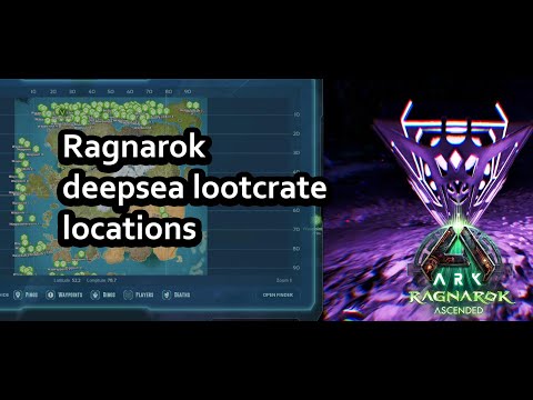 ARK ASA | Ragnarok | ALL DEEPSEA Loot crate locations