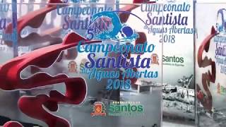 Tiago Senna e Rayssa Morais vencem 2ª etapa do Campeonato Santista de Águas Abertas 2018