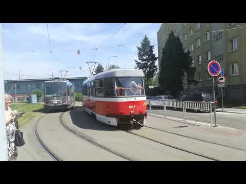 Tramvaje (šaliny) v zastávce Štefánikova čtvrť (20.5.2022) [ČTĚTE POPIS]