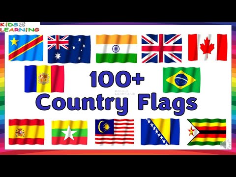 Countries and flags of the World  I Country flag of the world I Countries and their flags for kids