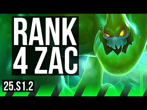 ZAC vs MORDEKAISER (JGL) | Rank 4 Zac, 4/0/6 | JP Challenger | 25.S1.2