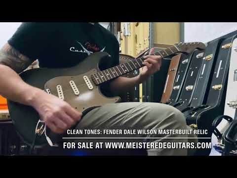 For sale at MEISTEREDEGUITARS.com - Clean tones Fender Dale Wilson Masterbuilt relic ironwood Strat