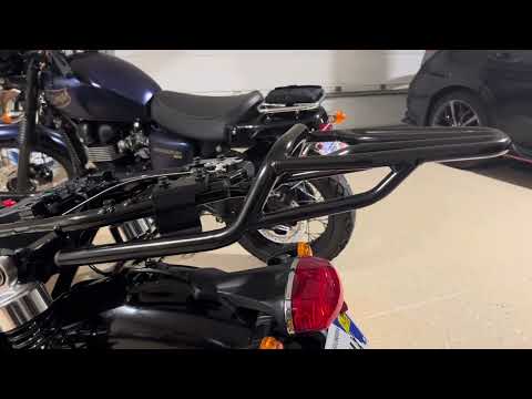 2024 Triumph Bonneville T120: Givi SR6410 Rack Installation
