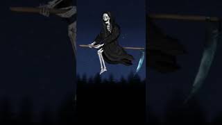 Witch flying on broom #shorts #funny #youtube #trending #viral