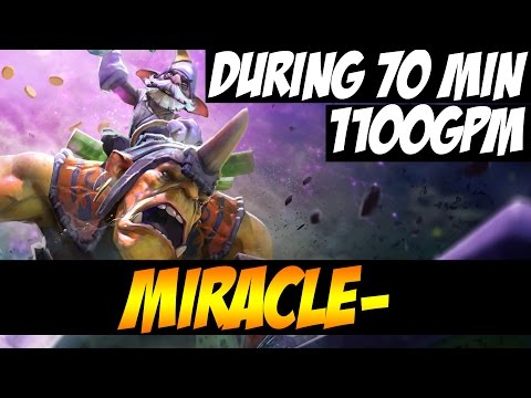 1100GPM DURING 70 MINUTES !!! - Miracle- Alchemist - Dota 2
