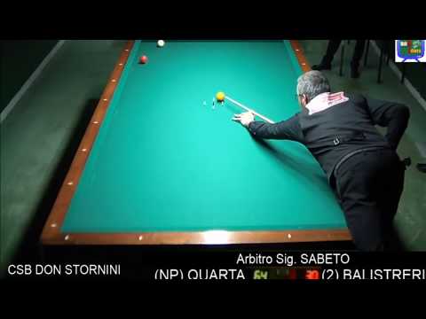 QUARTA vs BALISTRERI   TROFEO MENABO' OPEN BILIARDO ALESSANDRIA 2018