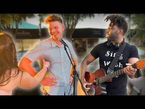 Girls beg him to sing his song in public