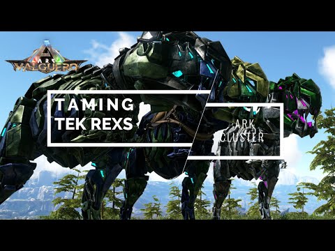 TAMING THE START OF OUR TEK REX ARMY - ARK Cluster [EP36]