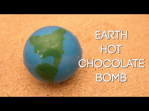 Planet Earth Hot Chocolate Bomb! Cocoa Bomb Art