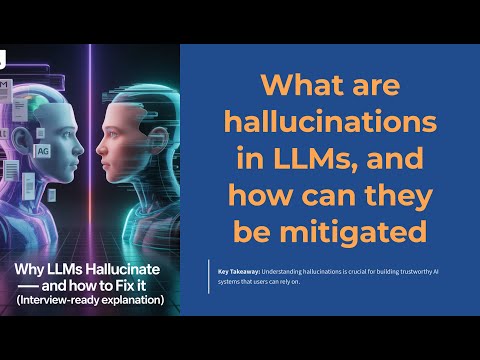 What are hallucinations in LLMs, and how can they be mitigated?