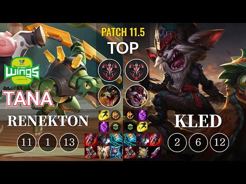 JAG TaNa Renekton vs Kled Top - KR Patch 11.5