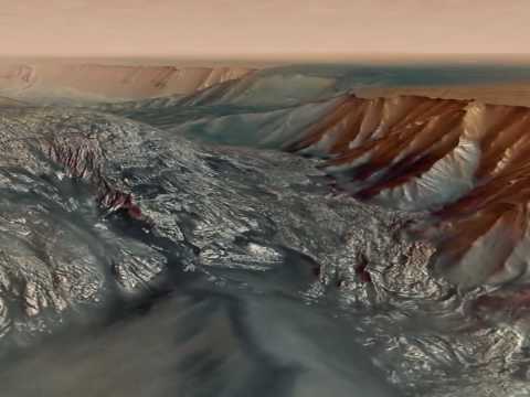 Mars: Movie in 3D - Hebes Chasma Animation