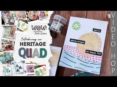 Level up your texture game: Wow Embossing x Seth Apter Mixed Media powders | Video Hop & Giveaway!