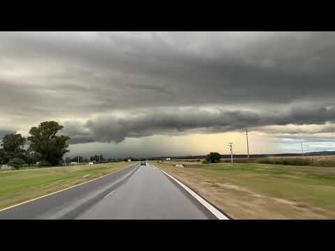 Tormenta ⛈️ sobre Autovia 36 cerca del cruce con ruta E-63 hoy a las 18:30, Almafuerte, Cordoba 24/4