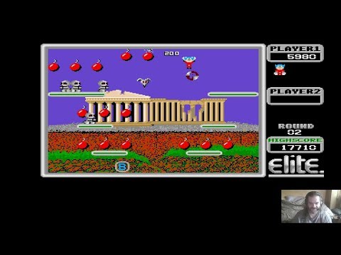 Lukozer Retro Game Review - 568 - Bomb Jack - Commodore Amiga