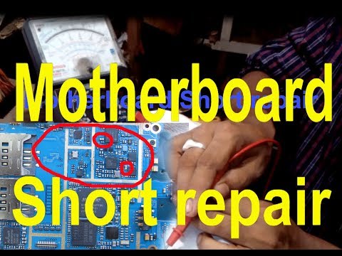 Mobile phone motherboard short repair solution