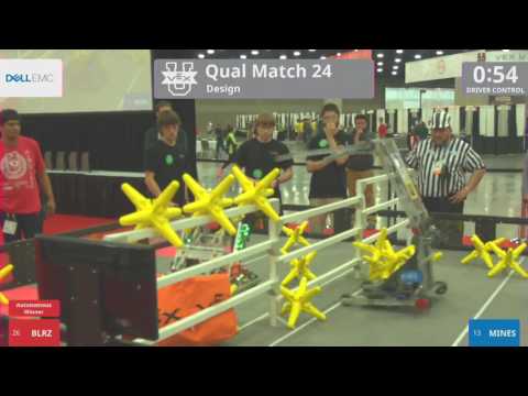 2017 VEXU Design Q24 - BLRZ vs MINES - 34 to 16