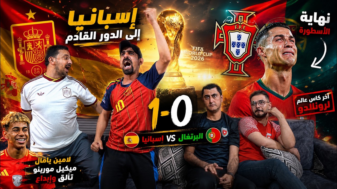ردة فعلنا على اسـ ـبانيا والبـ ـرتغال1-0 🔥 خروج البـ ـرتغال وكريستيانو من كـ ?