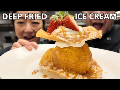 Fastest and easiest deep fried ice cream recipe