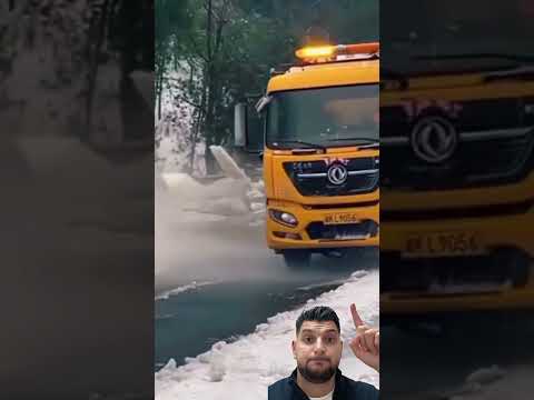 UITE CUM SE SPARGE GHEAȚA DE PE AUTOSTRADĂ!✅