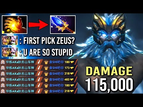NEW TREND Midas To Scepter Zeus vs Alchemist 115k Damage Even Counters Can't Stop Him WTF Dota 2