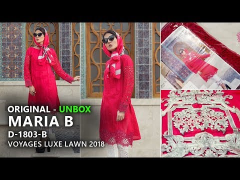 Maria B Collection 2018 - Unbox 3B Voyages Luxe Lawn 2018 - Pakistani Branded Dresses Video