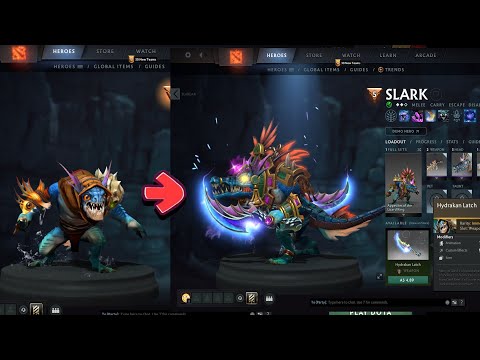 Lizard King - Slark Ti9 Collector's Cache Set Dota 2 🔥