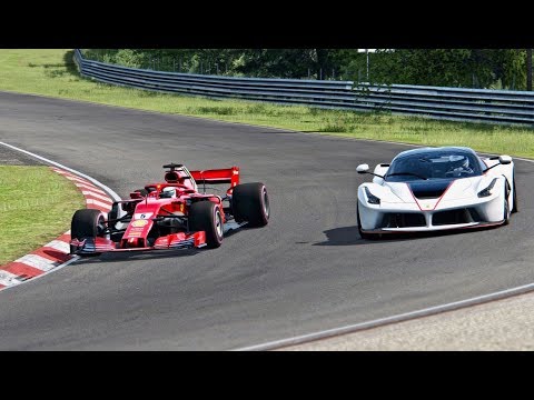 Ferrari F1 2018 vs La Ferrari Speciale - Nordschleife