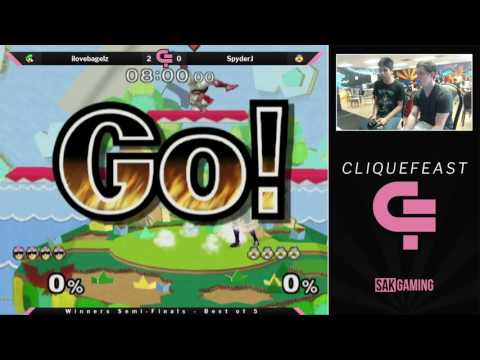Cliquefeast Singles Winners Semis - ilovebagelz (Luigi) vs SpyderJ (Sheik)