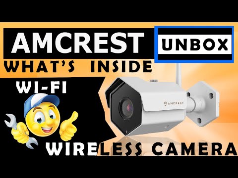 AMCREST camera - 4MP wi-fi outdoor bullet security poe ip camera installation. ip camera tutorial