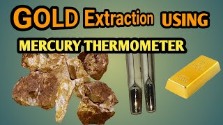 GOLD RECOVERY FROM STONE | GOLD EXTRACTION FROM ORE USING MERCURY | MERCURY GOLD RECOVERY