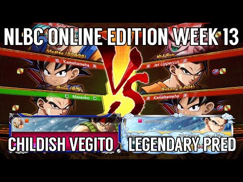 Dragon Ball FighterZ Losers Final - Childish Vegito vs Legendary Pred @ NLBC Online Edition #13