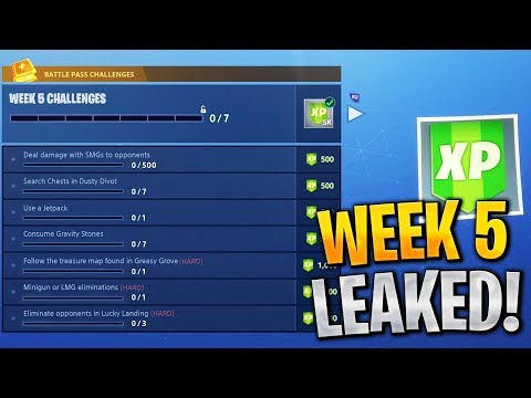 Fortnite Week 5 Challenges Leaked Fortnite Season 4 Battle Pass Week - fortnite week 5 challenges leaked fortnite season 4 battle pass week 5 all challenges