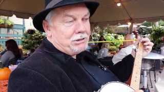 preview picture of video 'Banjo player, John Wyatt, at Stella's WIne Tasting during TOOT Festival, Lewisburg WV'