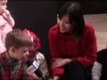 Li Jing On Santa Clause At NYC Fire Museum