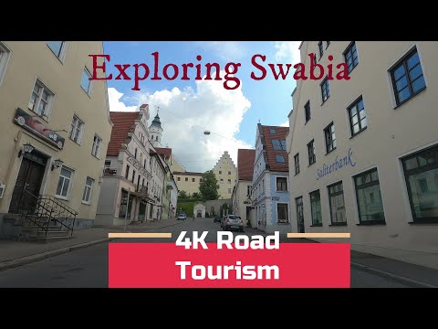 Driving Germany: Memmingen - Thannhausen - 4K drive tour exploring Swabia region on secondary roads