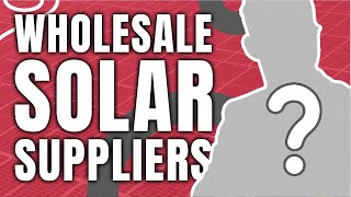 WHERE to Source you own SOLAR materials CHEAP!