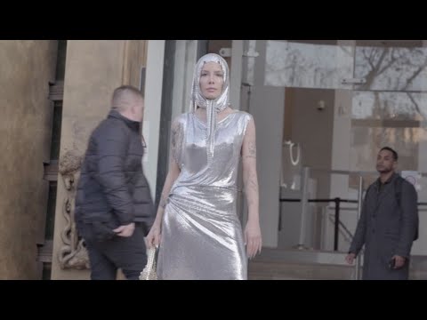 Halsey at the Paco Rabanne Fashion Show in Paris