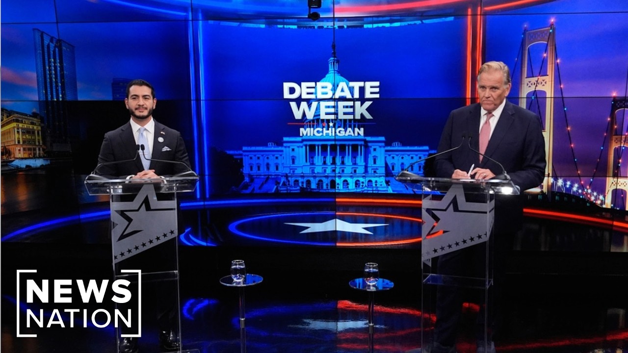 Abdul El-Sayed and Mike Rogers debate Michigan Senate race to replace retiring Gary Peters