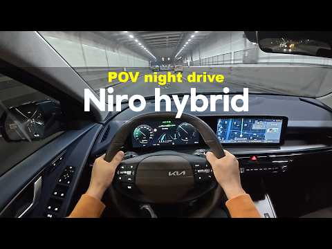 Kia Niro | 2026 KIA Niro hybrid POV night drive | Recenze EN 2026