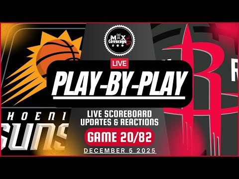 🔴LIVE - Phoenix Suns vs Houston Rockets - Play-By-Play & Reactions (12/5/25)