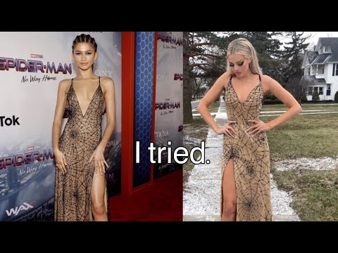 I *tried* to make Zendaya's Spiderman premiere dress!