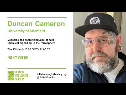 Ecology Live with Duncan Cameron: Decoding the secret language of soils
